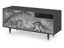 Mueble de TV - 125х56х41 cm - T7 - Big Fish Eat Little, Antracite^ Móvel De Tv