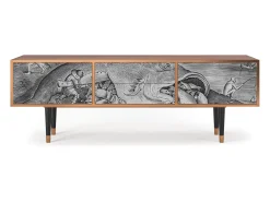 Mueble de TV - 170х59х48 cm - T4 - Big Fish Eat Little, Nogueira^ Móvel De Tv