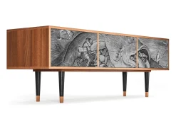 Mueble de TV - 170х59х48 cm - T4 - Big Fish Eat Little, Nogueira^ Móvel De Tv