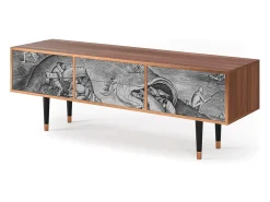 Mueble de TV - 170х59х48 cm - T4 - Big Fish Eat Little, Nogueira^ Móvel De Tv