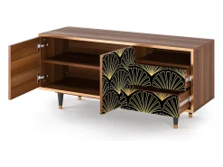 Móvel De Tv* Mueble de TV - 125х56х41 cm - T7 - Bird of Juno, Nogueira Castanho