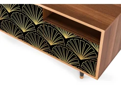 Móvel De Tv* Mueble de TV - 125х56х41 cm - T7 - Bird of Juno, Nogueira Castanho