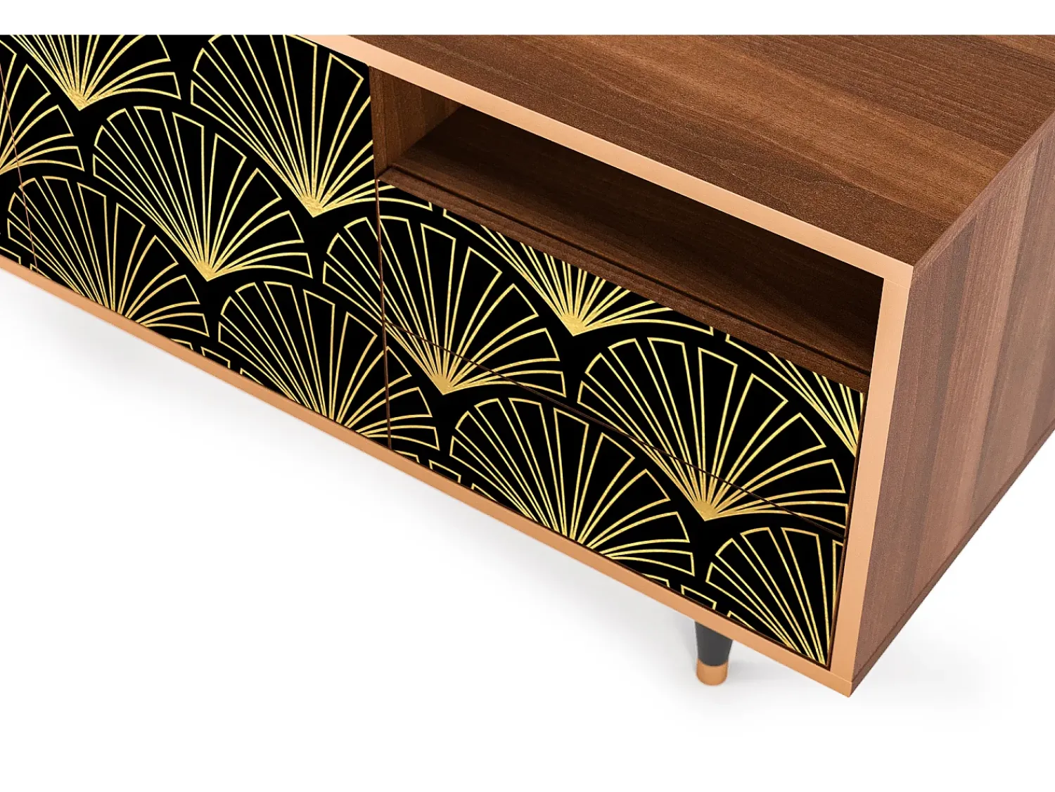 Móvel De Tv* Mueble de TV - 125х56х41 cm - T7 - Bird of Juno, Nogueira Castanho