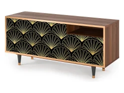 Móvel De Tv* Mueble de TV - 125х56х41 cm - T7 - Bird of Juno, Nogueira Castanho