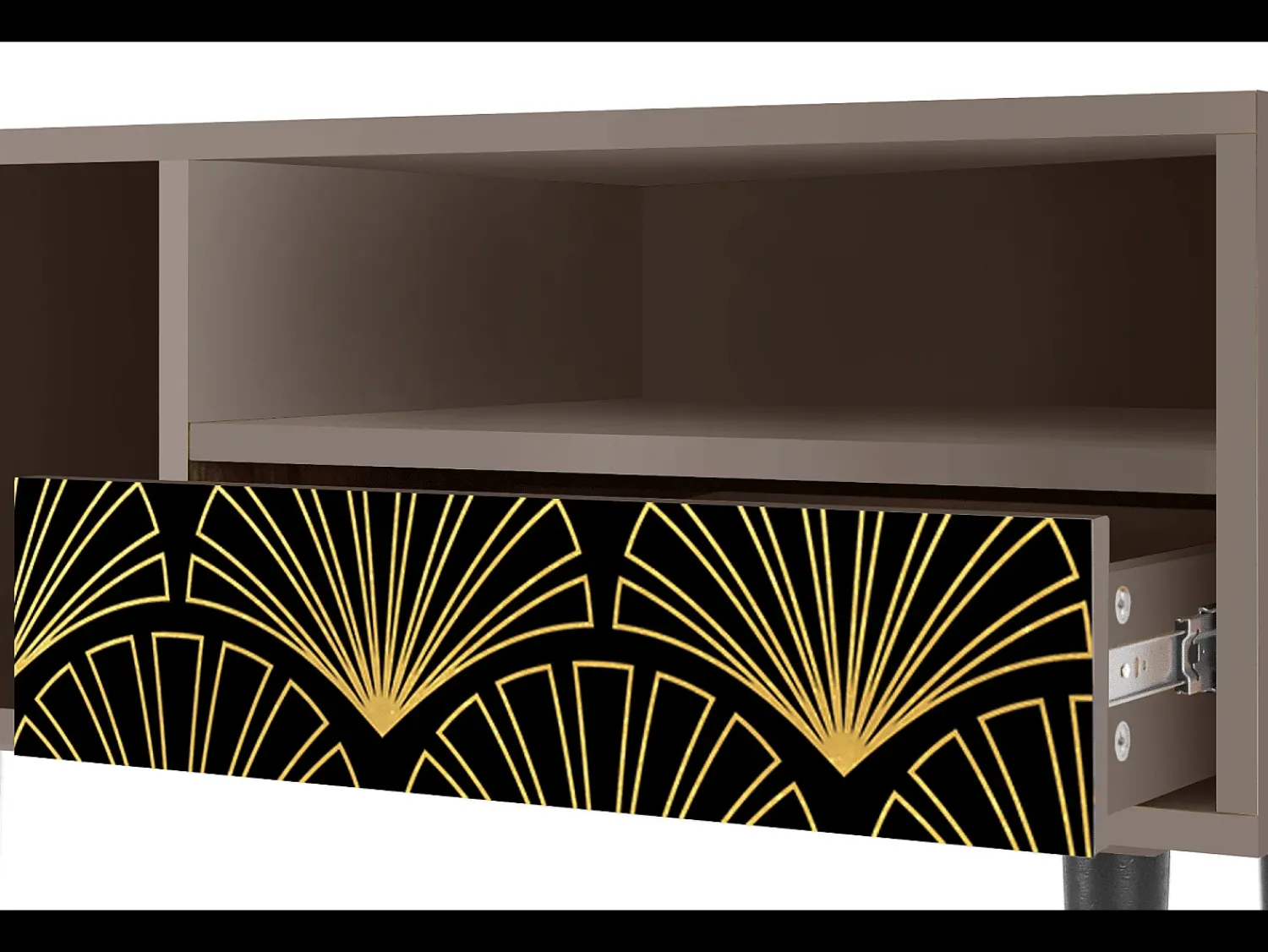 Móvel De Tv* Mueble de TV - 115х59х48 cm - T3 - Bird of Juno, Latte Bege