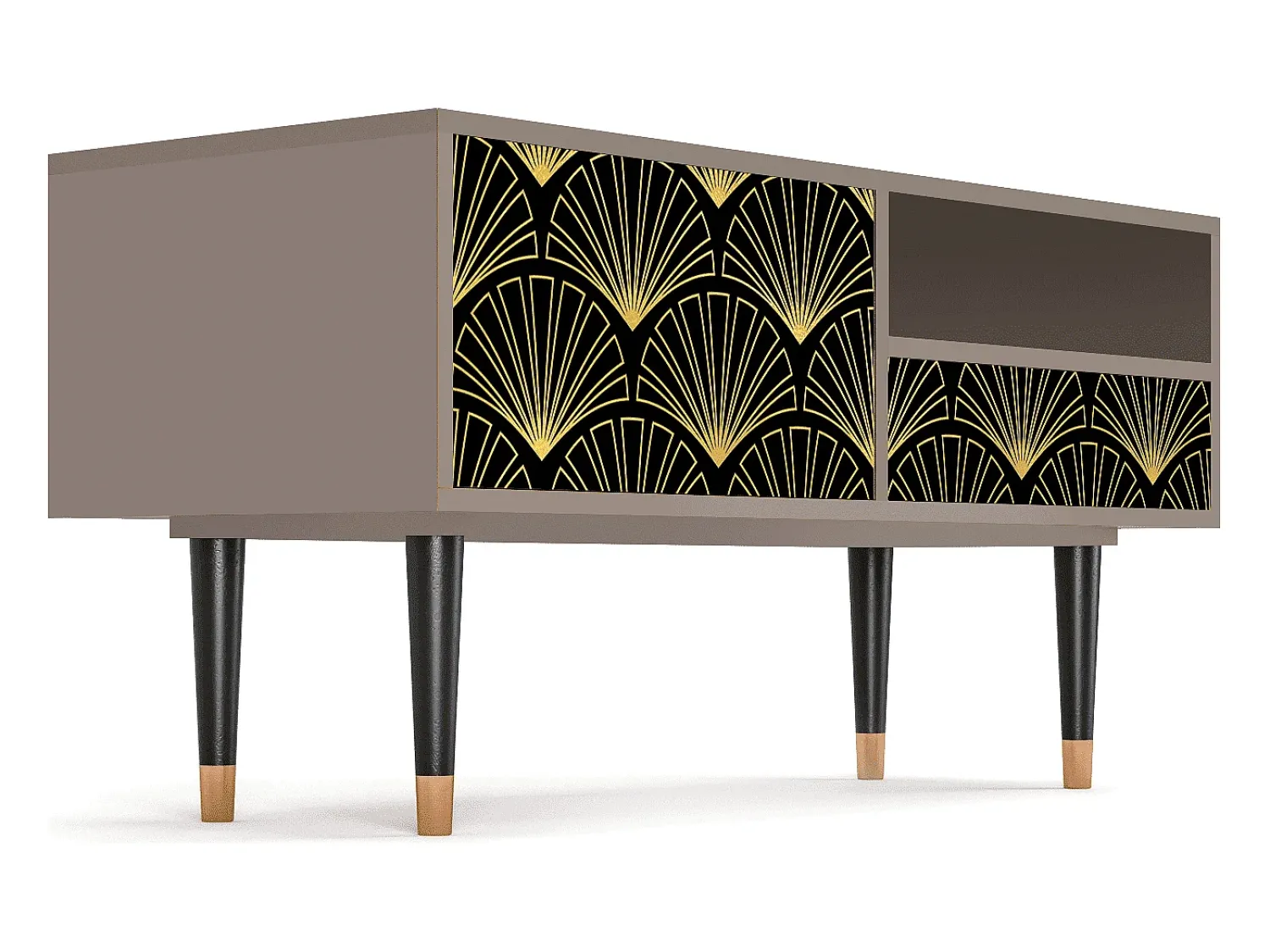 Móvel De Tv* Mueble de TV - 115х59х48 cm - T3 - Bird of Juno, Latte Bege