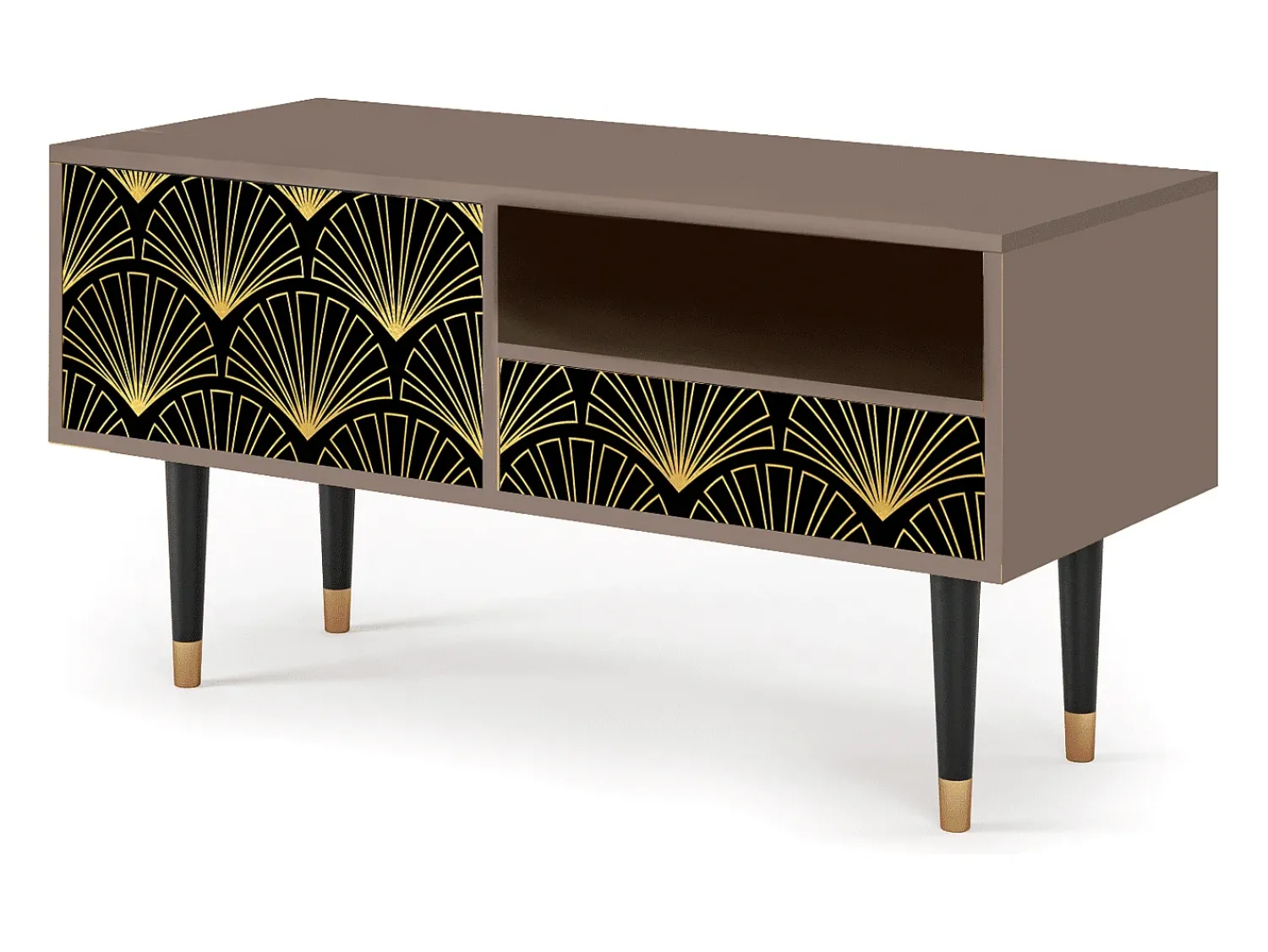 Móvel De Tv* Mueble de TV - 115х59х48 cm - T3 - Bird of Juno, Latte Bege