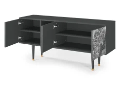 Mueble de TV - 150х69х41 cm - T5 - Bird Dropping, Antracite^ Móvel De Tv