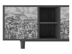 Mueble de TV - 150х69х41 cm - T5 - Bird Dropping, Antracite^ Móvel De Tv