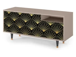 Móvel De Tv| Mueble de TV - 125х56х41 cm - T7 - Bird of Juno, Latte Bege