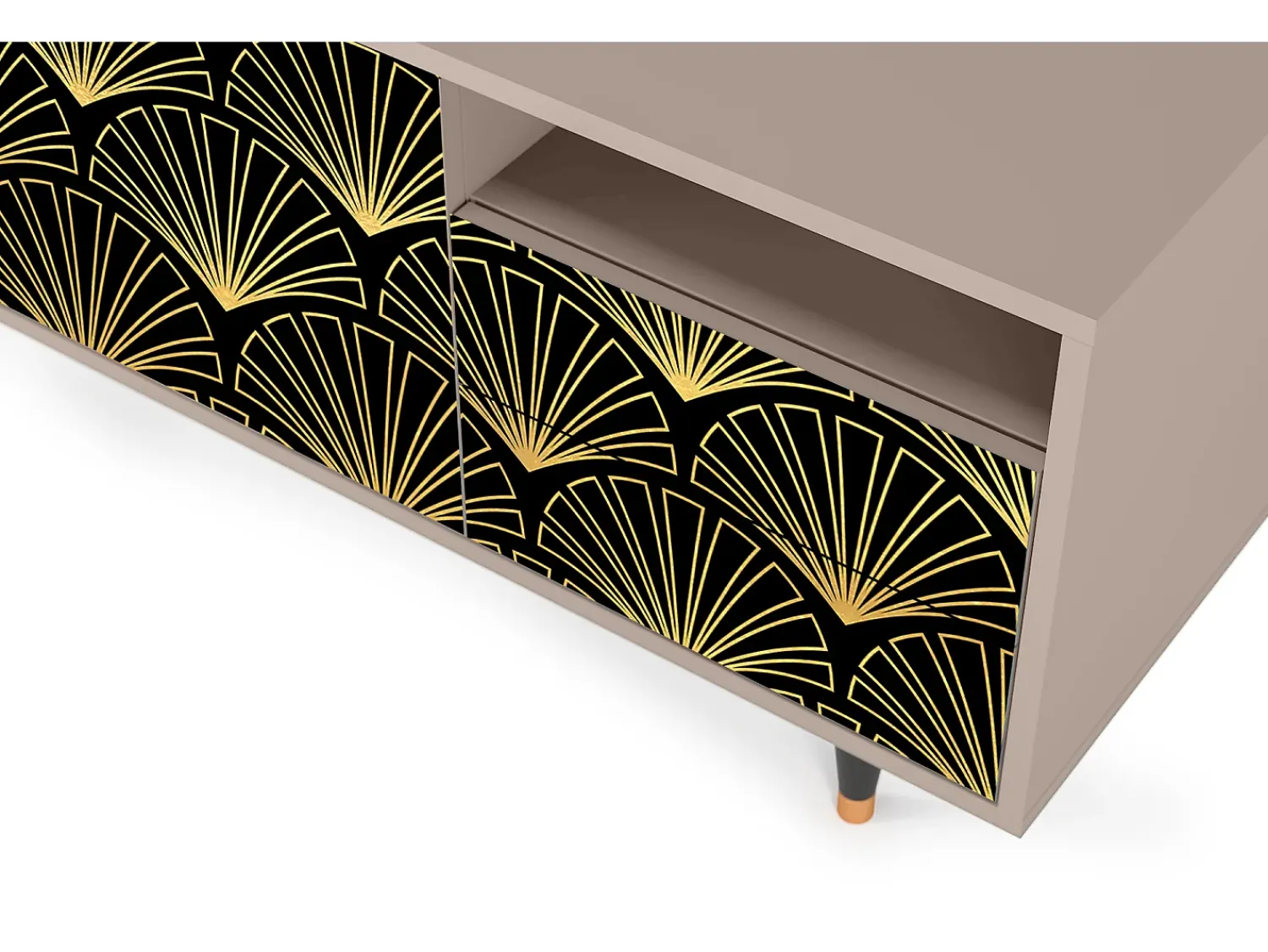 Móvel De Tv| Mueble de TV - 125х56х41 cm - T7 - Bird of Juno, Latte Bege
