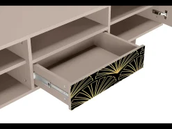 Móvel De Tv| Mueble de TV - 170х59х41 cm - T6 - Bird of Juno, Latte Bege