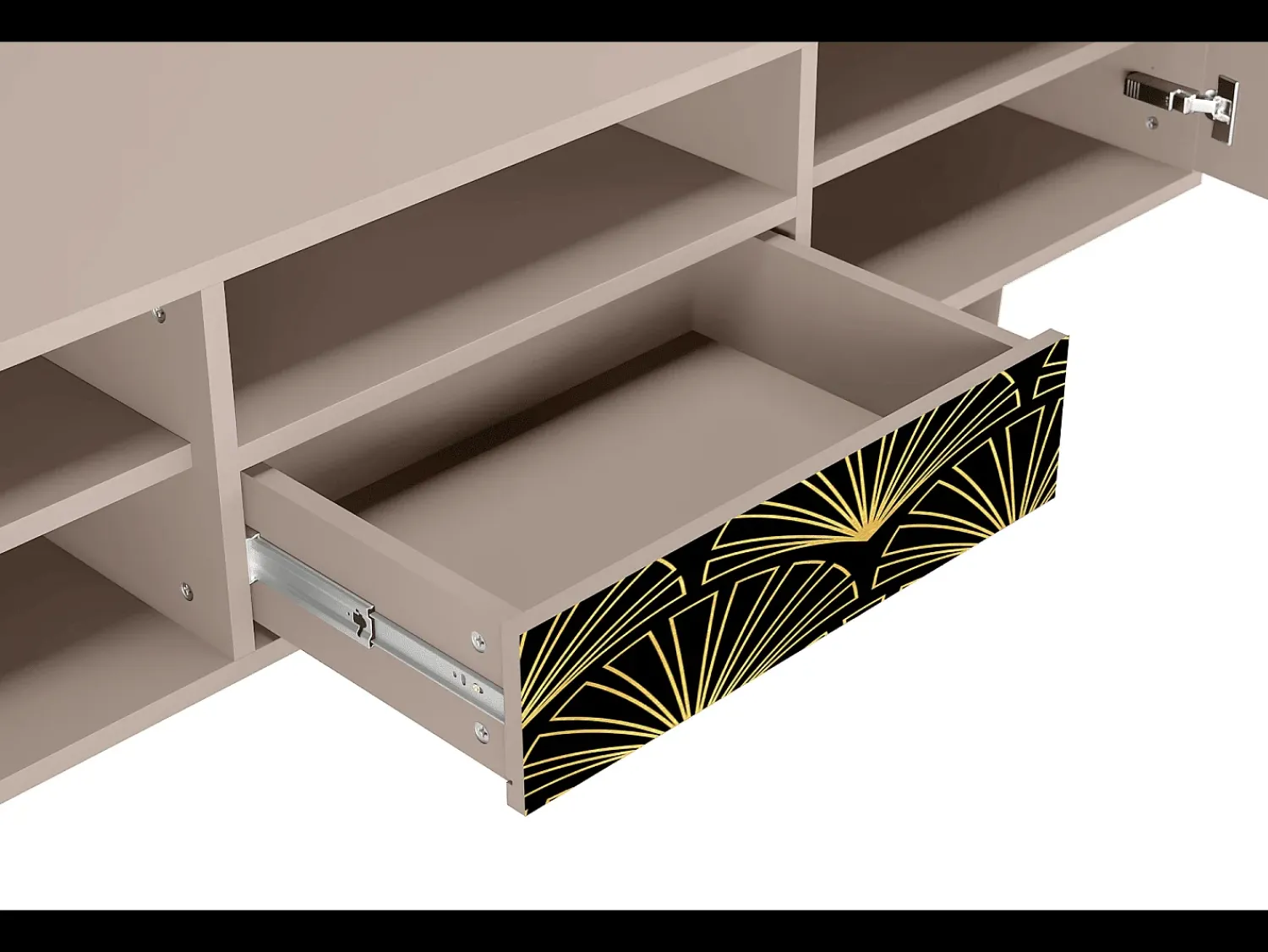 Móvel De Tv| Mueble de TV - 170х59х41 cm - T6 - Bird of Juno, Latte Bege