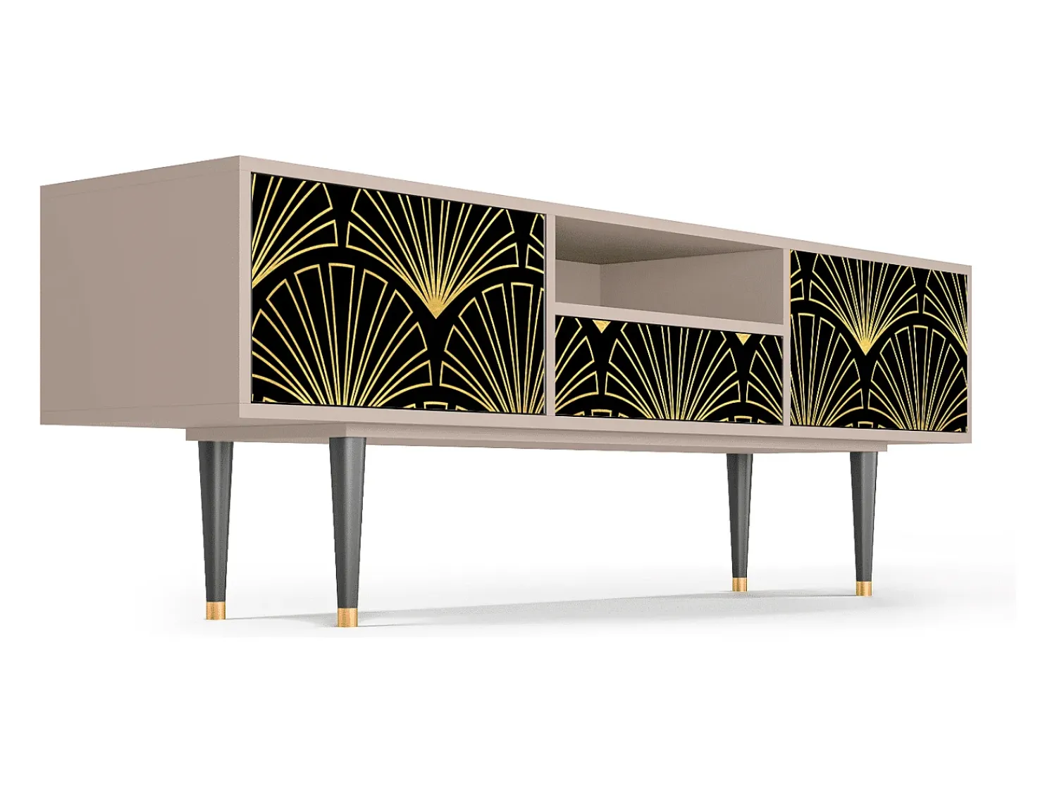 Móvel De Tv| Mueble de TV - 170х59х41 cm - T6 - Bird of Juno, Latte Bege