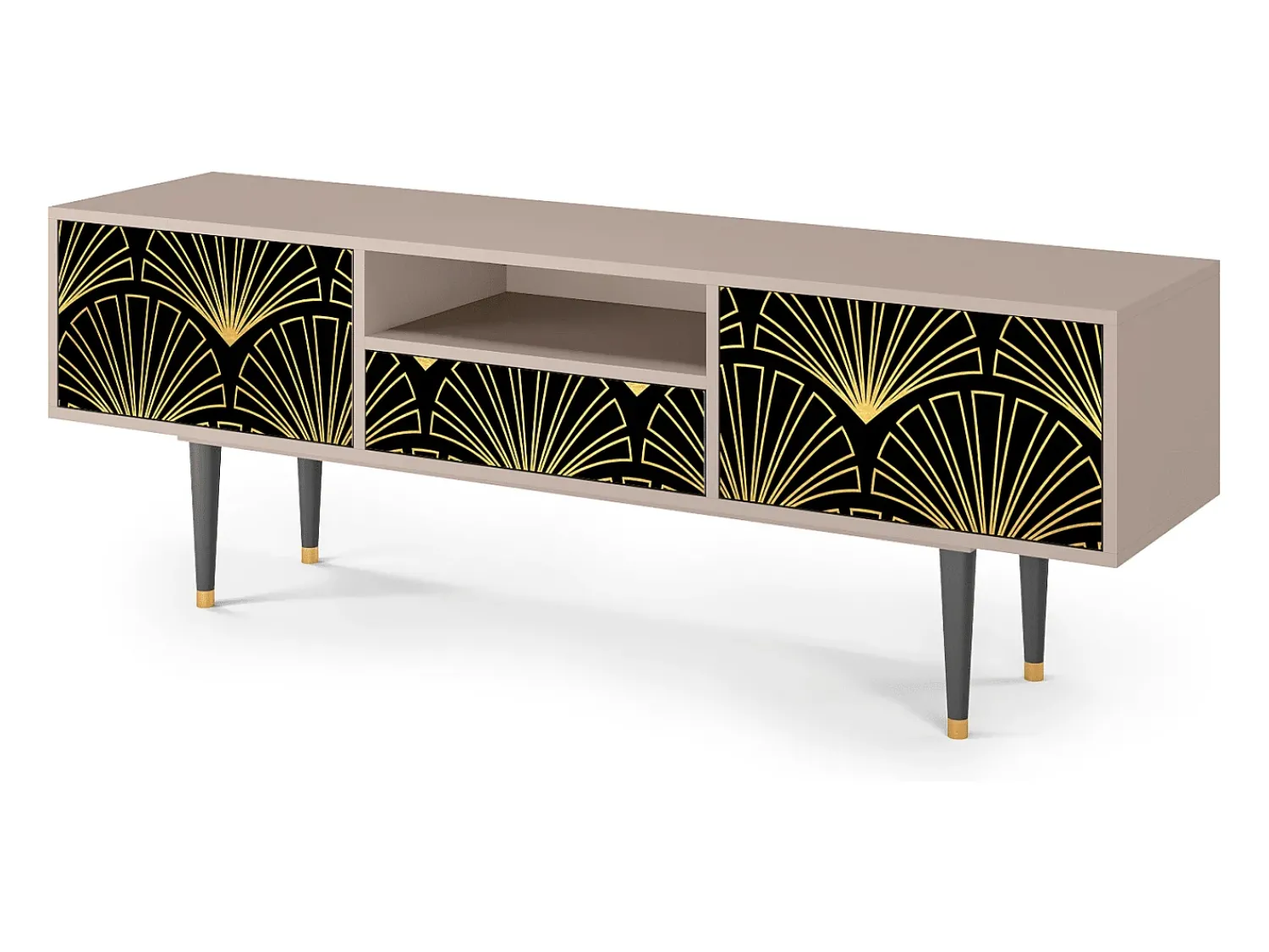 Móvel De Tv| Mueble de TV - 170х59х41 cm - T6 - Bird of Juno, Latte Bege