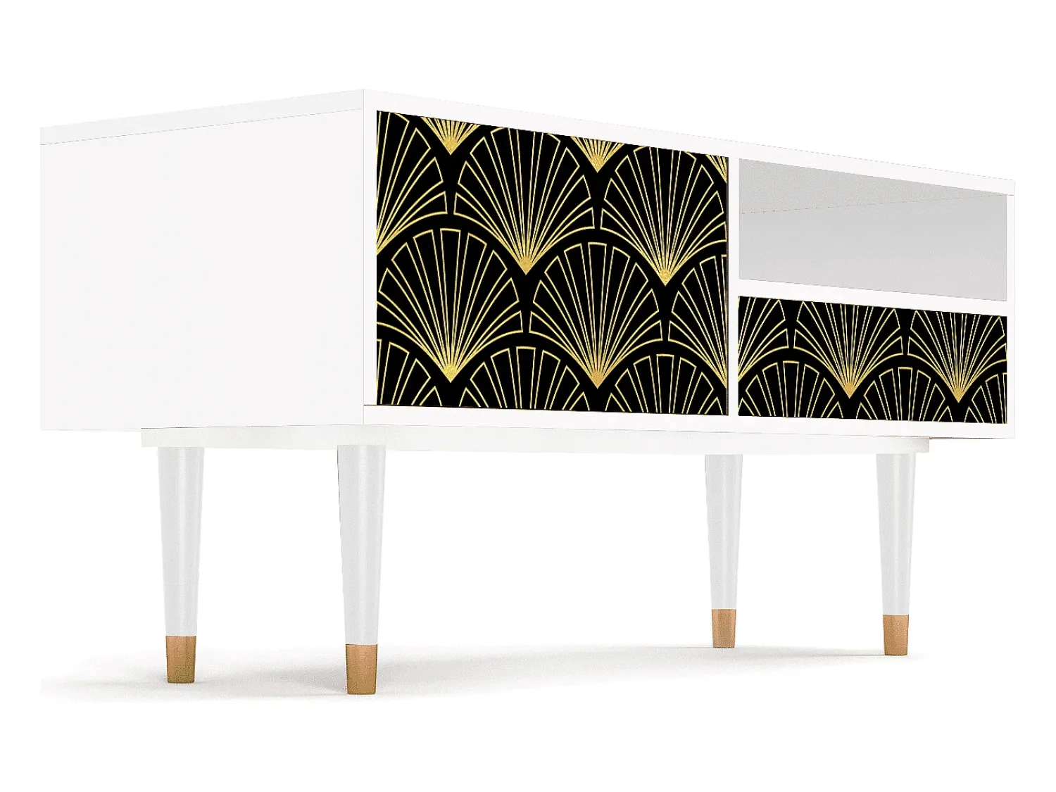 Mueble de TV - 115х59х48 cm - T3 - Bird of Juno, Branco^ Móvel De Tv