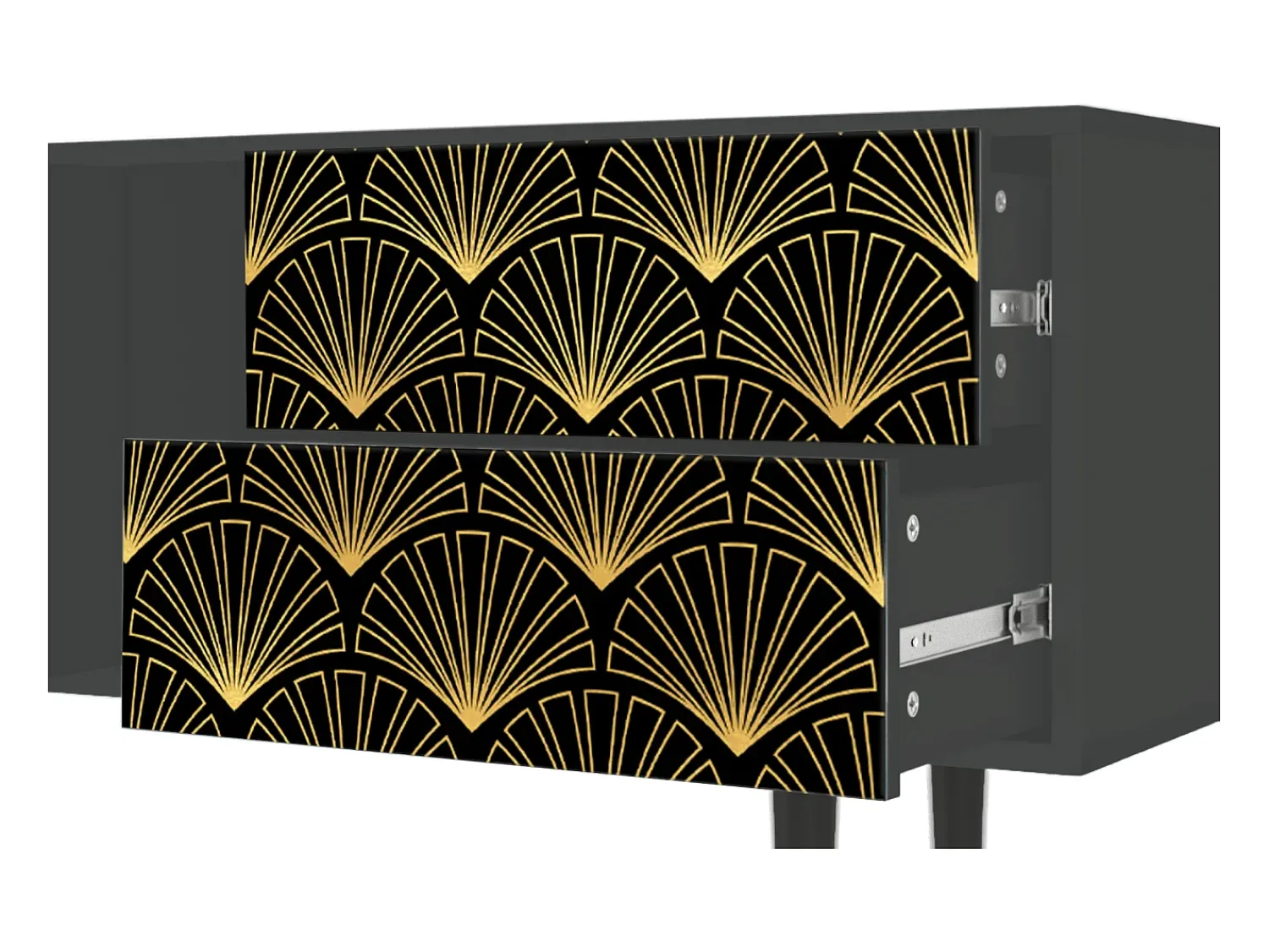 Móvel De Tv* Mueble de TV - 170х69х48 cm - T1 - Bird of Juno, Antracite Cinza antracite
