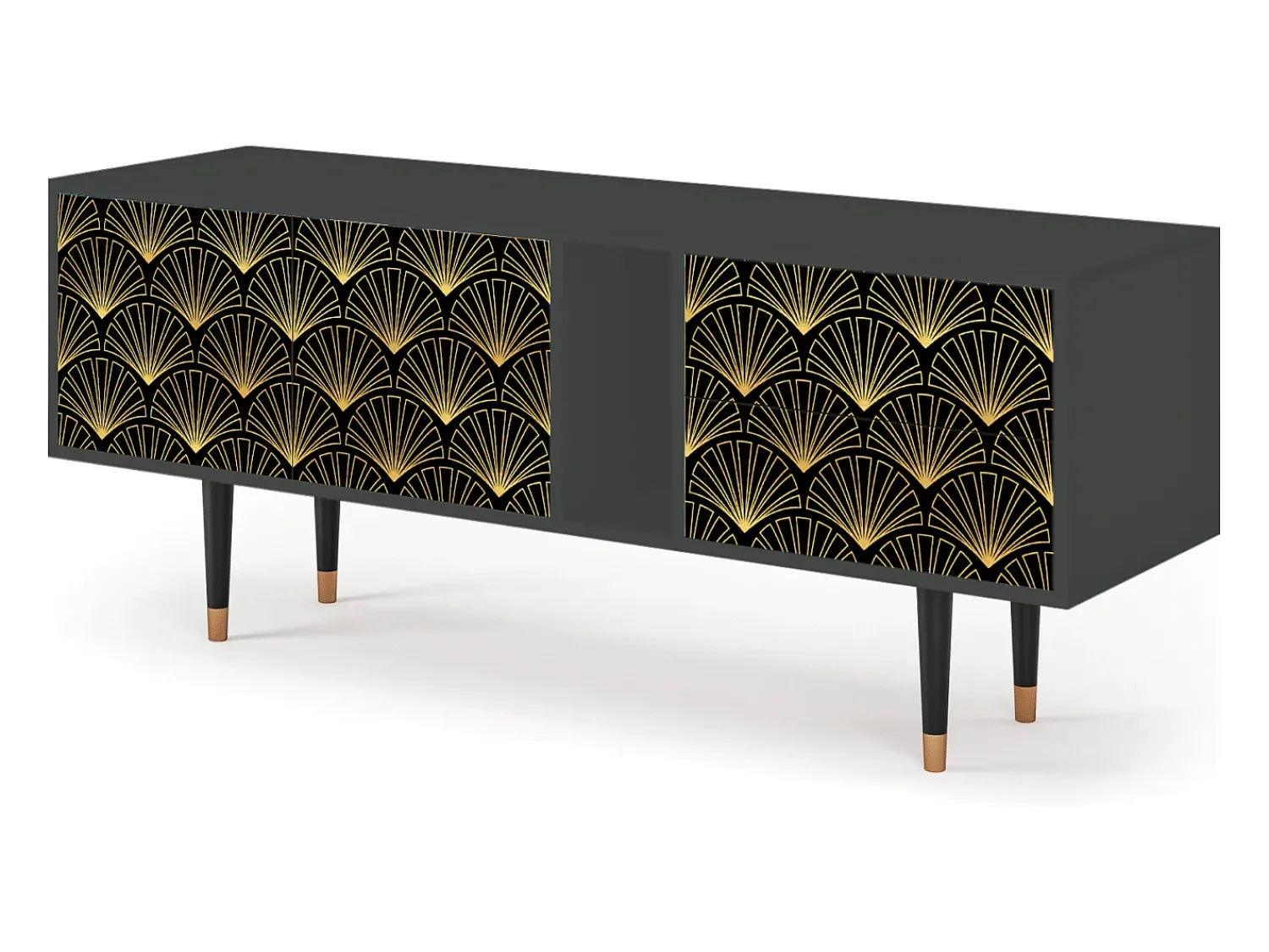Móvel De Tv* Mueble de TV - 170х69х48 cm - T1 - Bird of Juno, Antracite Cinza antracite
