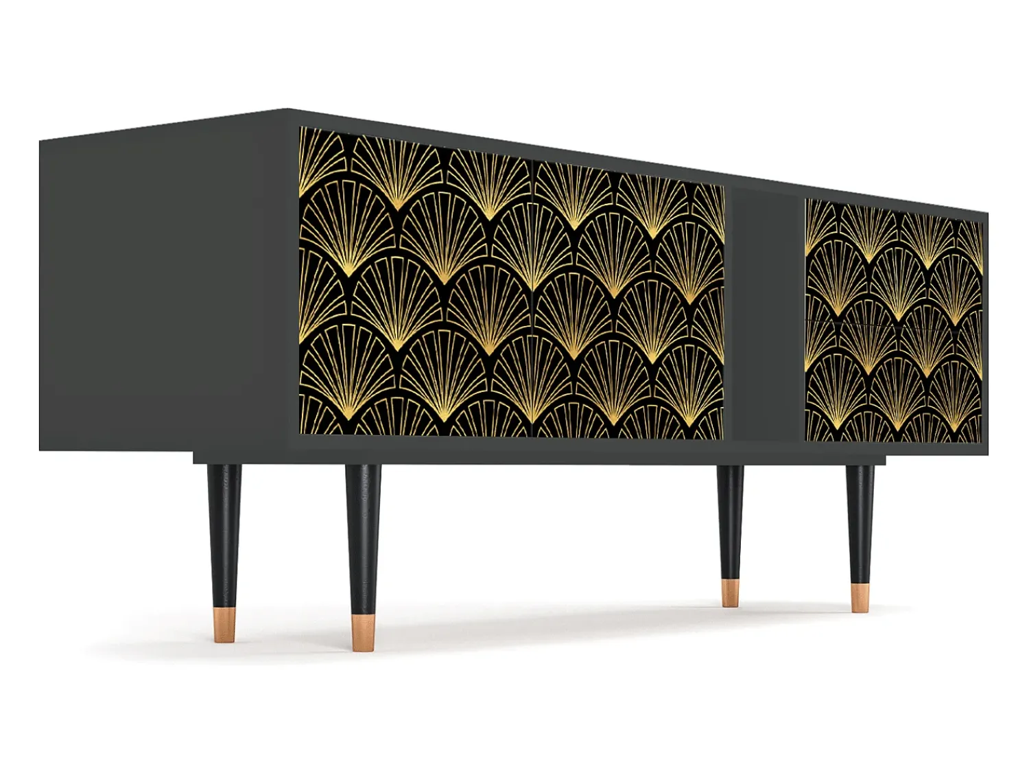 Móvel De Tv* Mueble de TV - 170х69х48 cm - T1 - Bird of Juno, Antracite Cinza antracite