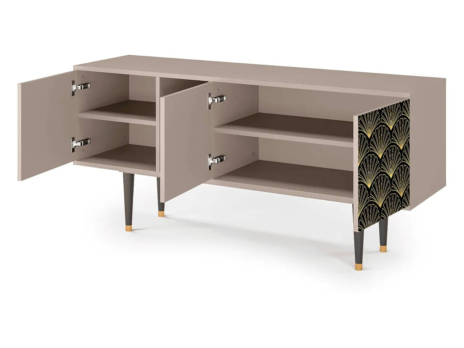 Móvel De Tv| Mueble de TV - 150х69х41 cm - T5 - Bird of Juno, Latte Bege