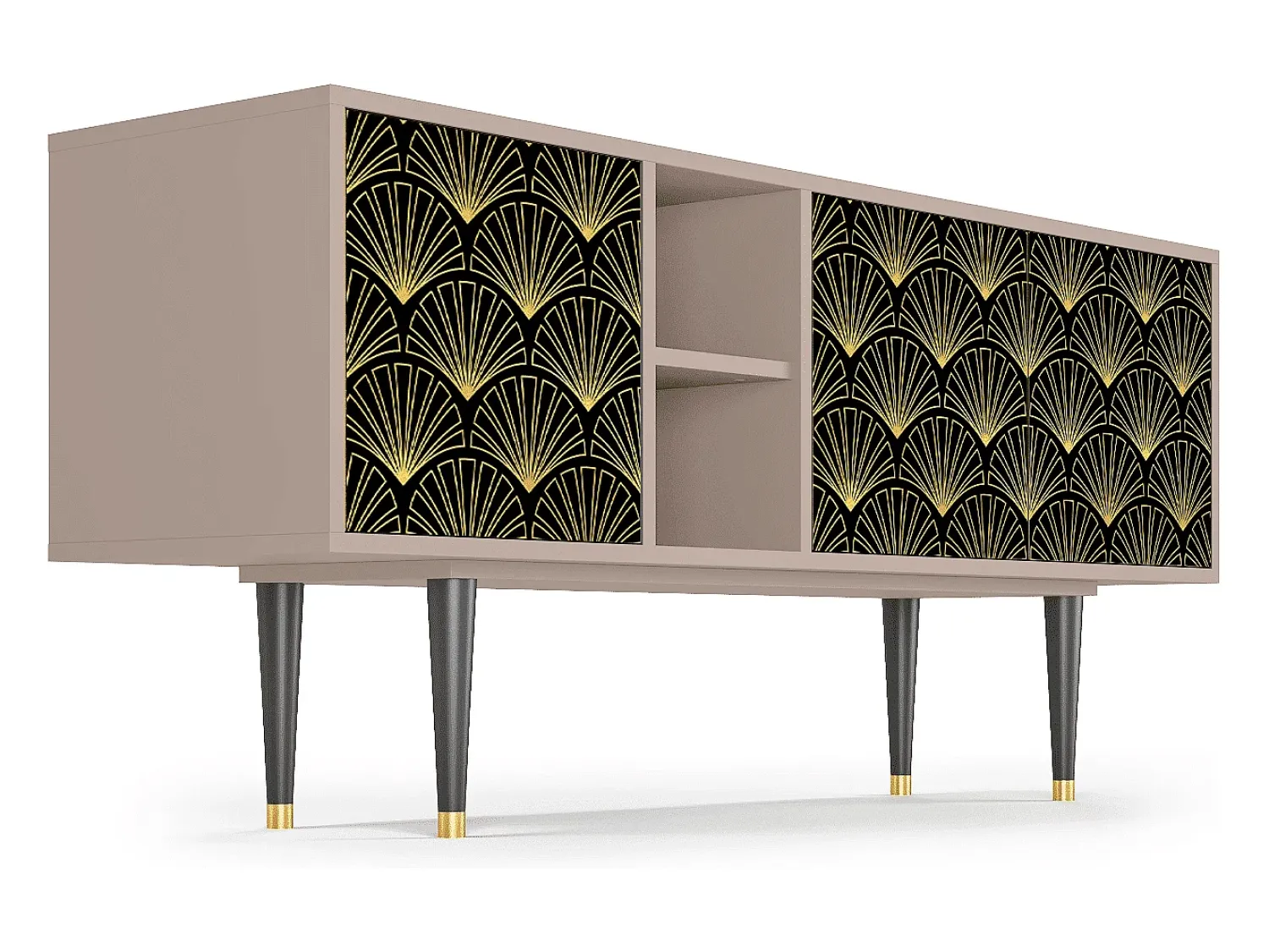 Móvel De Tv| Mueble de TV - 150х69х41 cm - T5 - Bird of Juno, Latte Bege