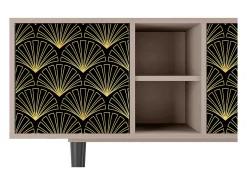 Móvel De Tv| Mueble de TV - 150х69х41 cm - T5 - Bird of Juno, Latte Bege