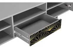 Mueble de TV - 170х59х41 cm - T6 - Bird of Juno, Cinza^ Móvel De Tv