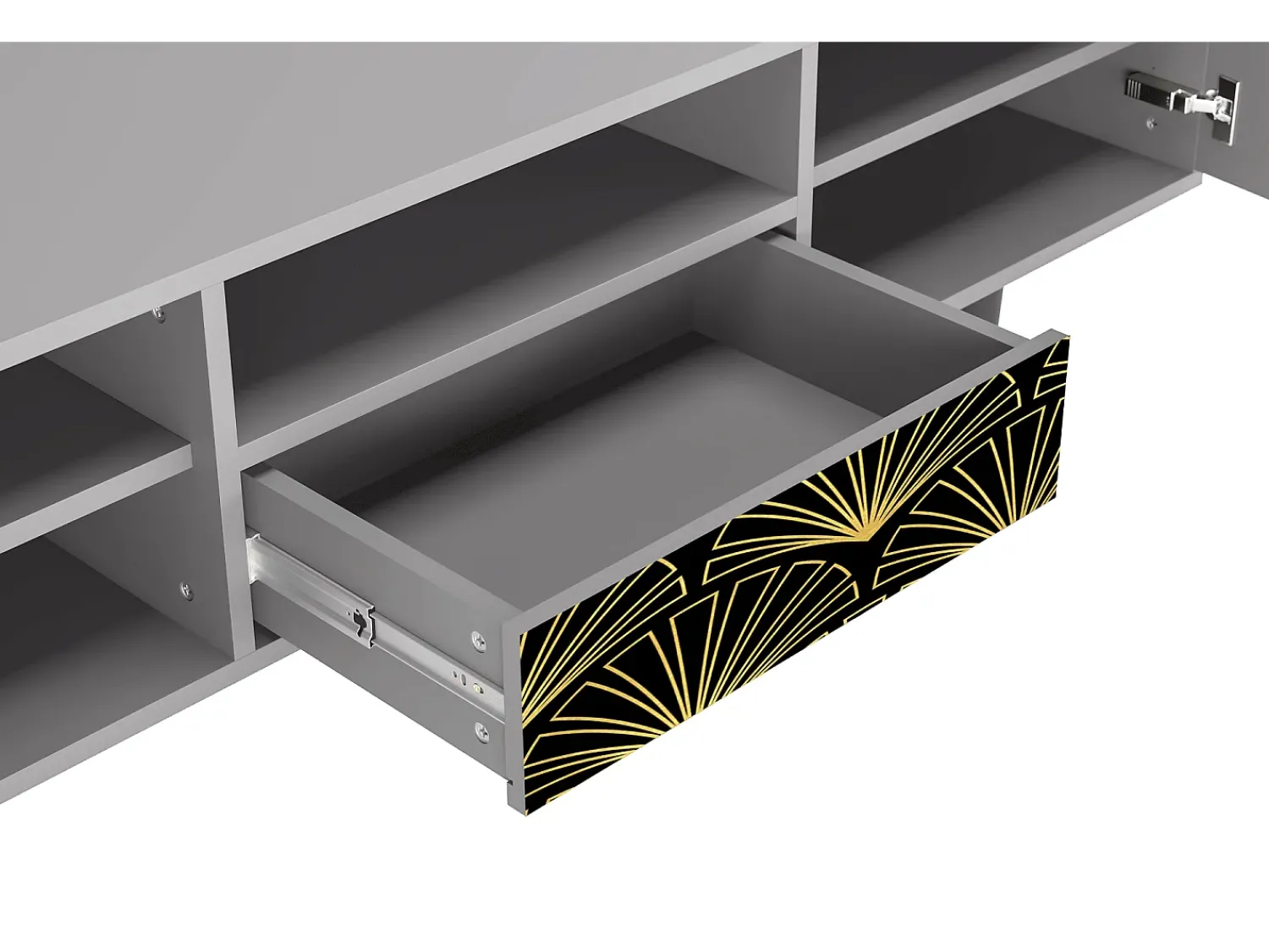 Mueble de TV - 170х59х41 cm - T6 - Bird of Juno, Cinza^ Móvel De Tv