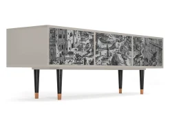 Mueble de TV - 170х59х48 cm - T4 - Bird Dropping, Areia^ Móvel De Tv