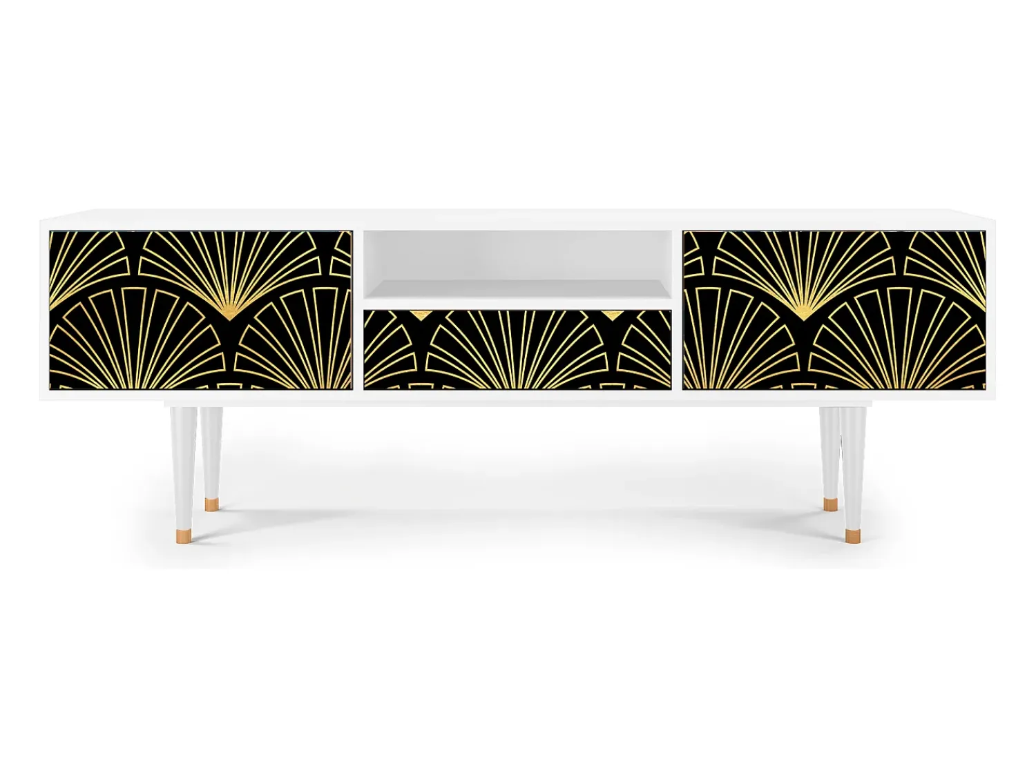 Móvel De Tv| Mueble de TV - 170х59х41 cm - T6 - Bird of Juno, Branco Bege