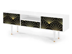 Móvel De Tv| Mueble de TV - 170х59х41 cm - T6 - Bird of Juno, Branco Bege