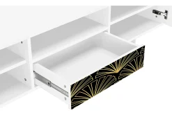 Móvel De Tv| Mueble de TV - 170х59х41 cm - T6 - Bird of Juno, Branco Bege