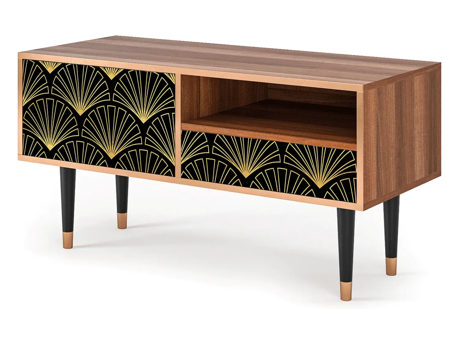 Best Mueble de TV - 115х59х48 cm - T3 - Bird of Juno, Nogueira Castanho