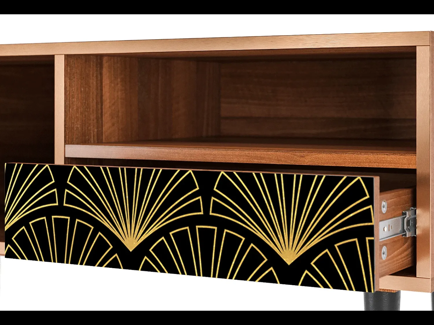 Best Mueble de TV - 115х59х48 cm - T3 - Bird of Juno, Nogueira Castanho