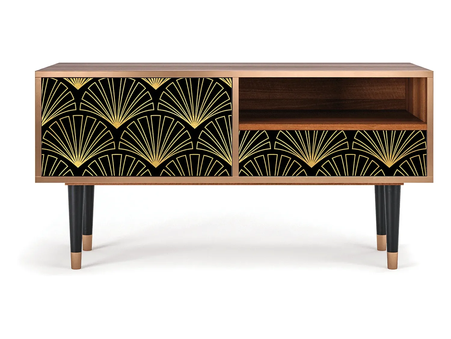 Best Mueble de TV - 115х59х48 cm - T3 - Bird of Juno, Nogueira Castanho