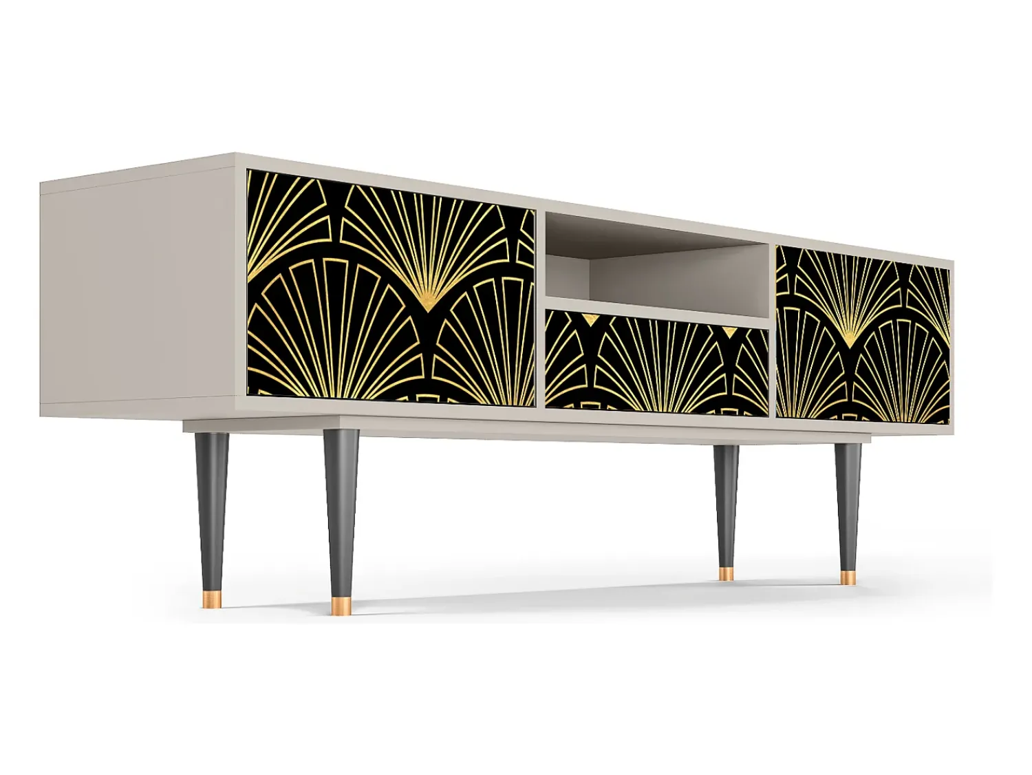 Móvel De Tv* Mueble de TV - 170х59х41 cm - T6 - Bird of Juno, Areia Bege