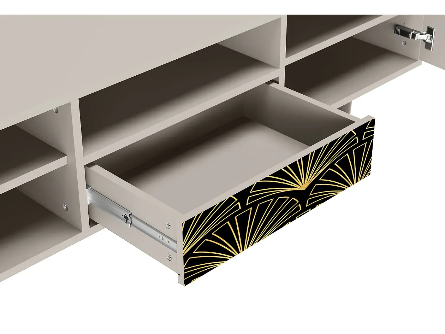 Móvel De Tv* Mueble de TV - 170х59х41 cm - T6 - Bird of Juno, Areia Bege