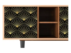 Móvel De Tv| Mueble de TV - 150х69х41 cm - T5 - Bird of Juno, Nogueira Castanho