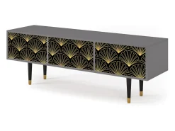 Móvel De Tv| Mueble de TV - 170х59х48 cm - T4 - Bird of Juno, Cinza Cinzento