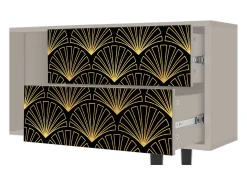 Móvel De Tv| Mueble de TV - 170х69х48 cm - T1 - Bird of Juno, Areia Bege