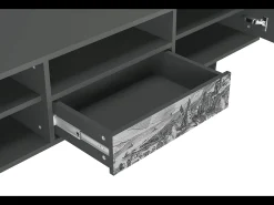 Mueble de TV - 170х59х41 cm - T6 - Bird Dropping, Antracite^ Móvel De Tv