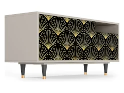 Best Mueble de TV - 125х56х41 cm - T7 - Bird of Juno, Areia Bege