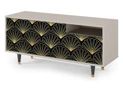 Best Mueble de TV - 125х56х41 cm - T7 - Bird of Juno, Areia Bege