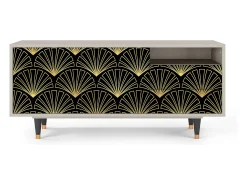 Best Mueble de TV - 125х56х41 cm - T7 - Bird of Juno, Areia Bege