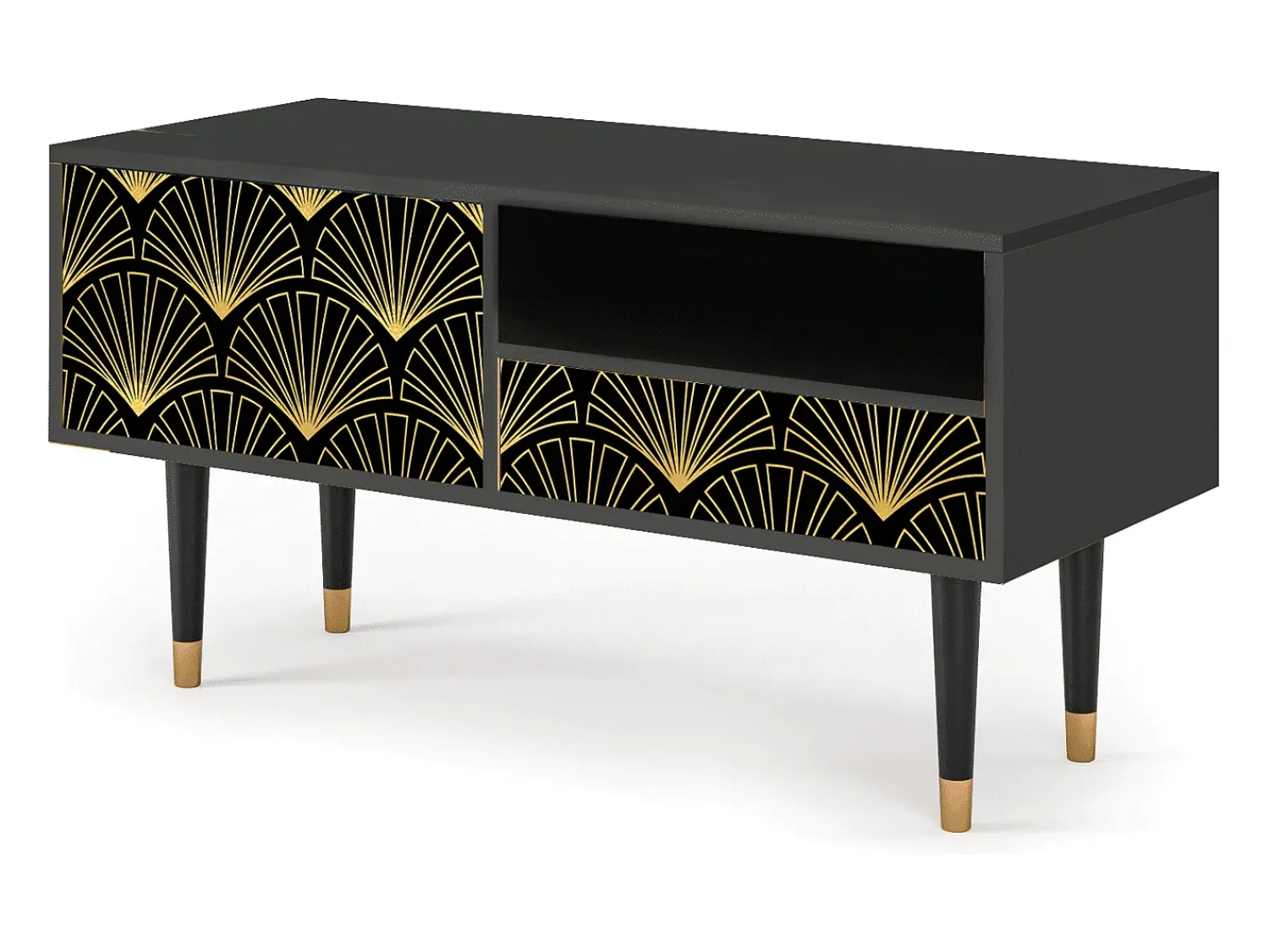 Móvel De Tv| Mueble de TV - 115х59х48 cm - T3 - Bird of Juno, Antracite Cinza antracite