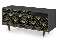 Móvel De Tv* Mueble de TV - 125х56х41 cm - T7 - Bird of Juno, Antracite Cinza antracite