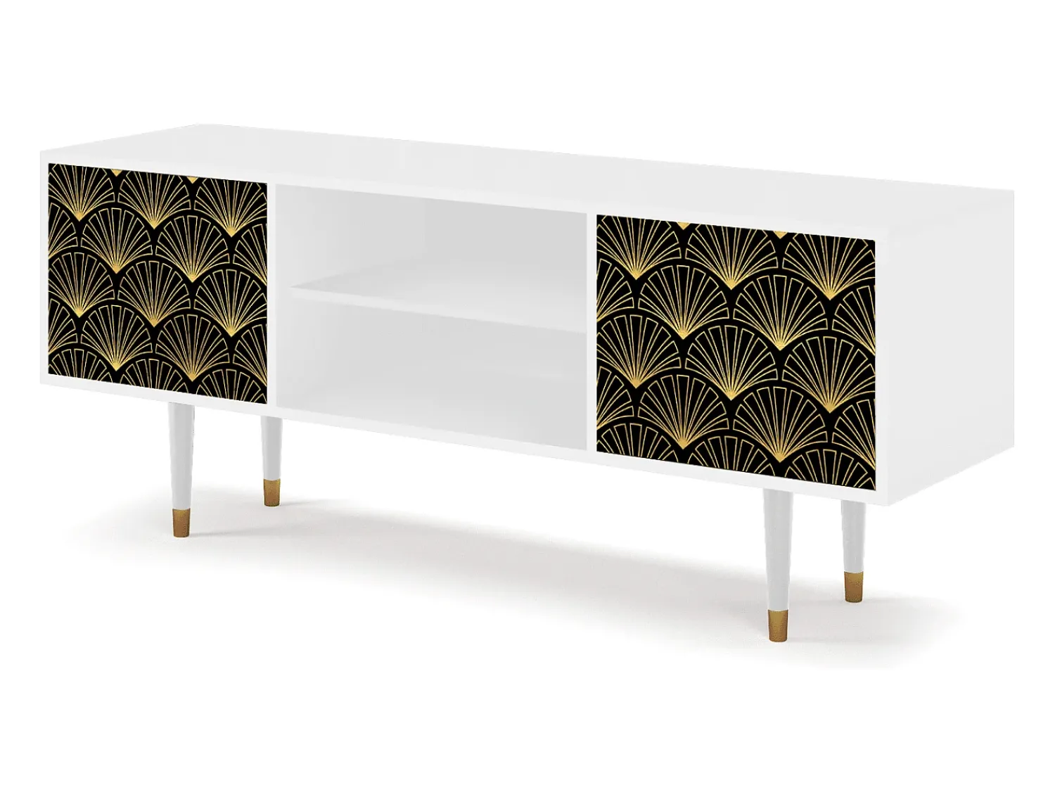 Móvel De Tv| Mueble de TV - 170х69х48 cm - T2 - Bird of Juno, Branco Bege