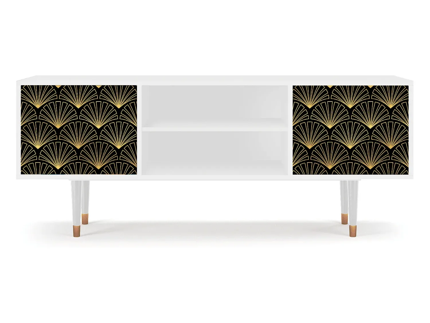 Móvel De Tv| Mueble de TV - 170х69х48 cm - T2 - Bird of Juno, Branco Bege