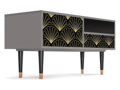 Móvel De Tv* Mueble de TV - 115х59х48 cm - T3 - Bird of Juno, Cinza Cinzento