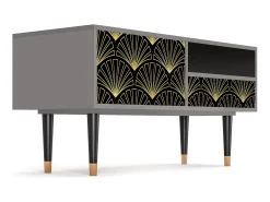 Móvel De Tv* Mueble de TV - 115х59х48 cm - T3 - Bird of Juno, Cinza Cinzento